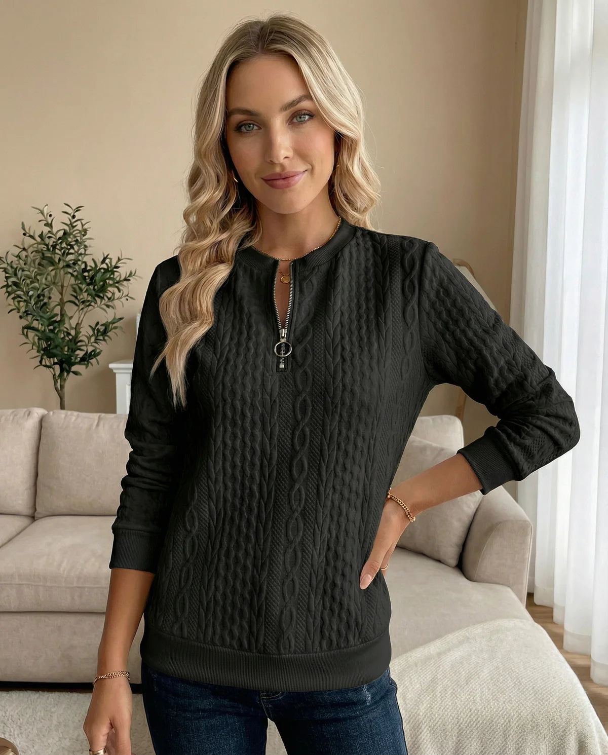 Różycki | Bluza rozpinana na zamek